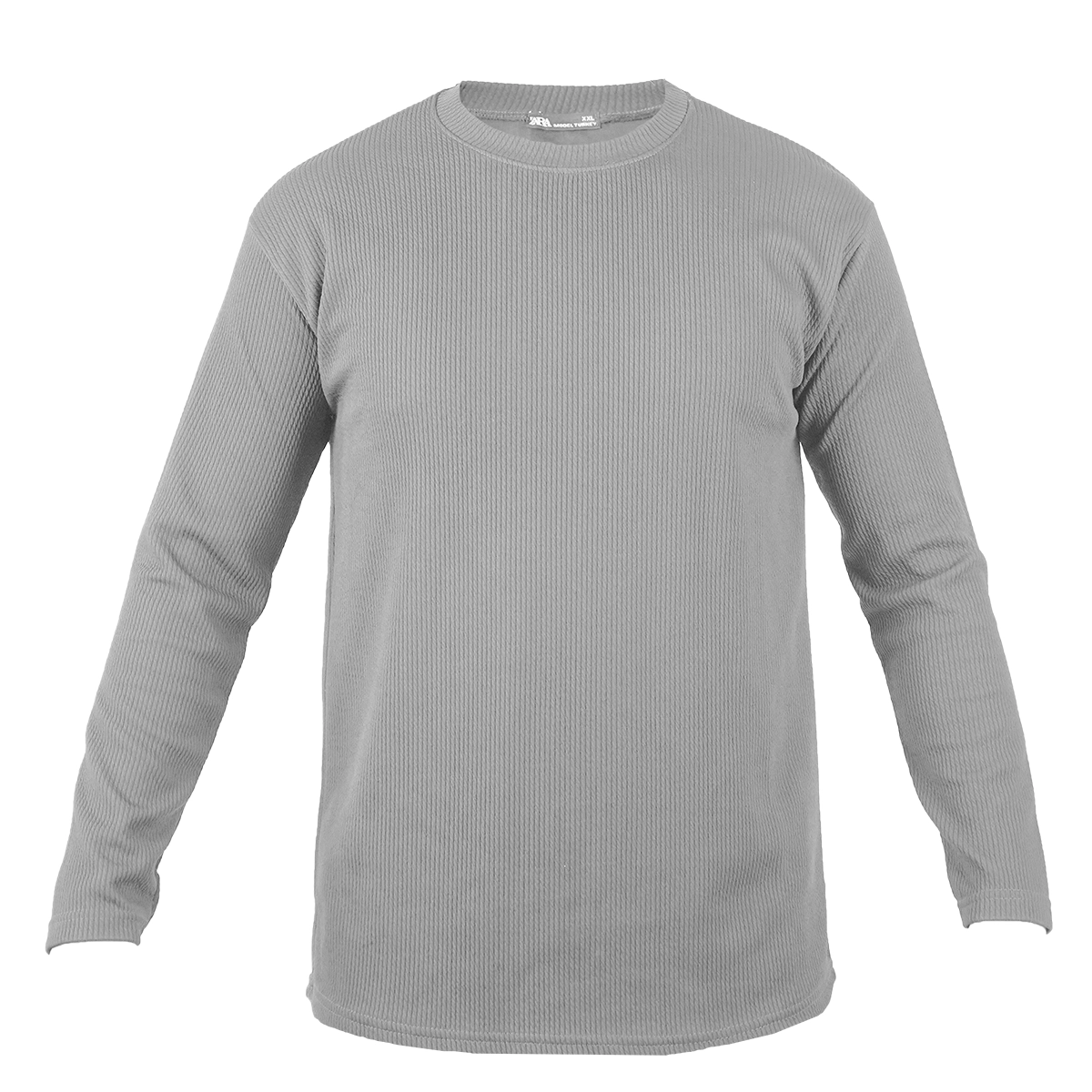 بلوز مردانه آستین بلند طوسی مدل Atra